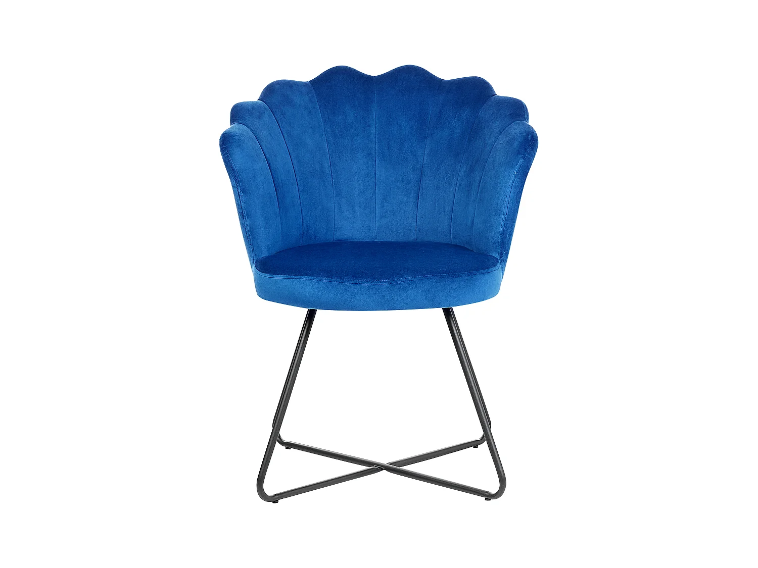 Fauteuil LOVELOCK Velours Bleu marine