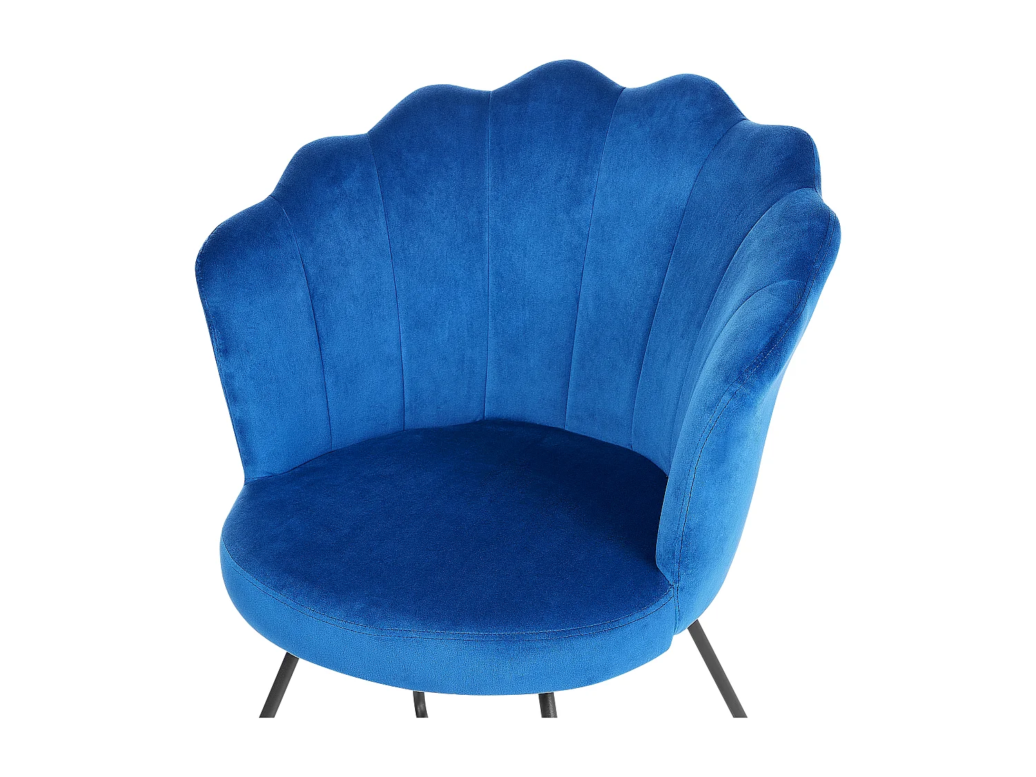 Fauteuil LOVELOCK Velours Bleu marine