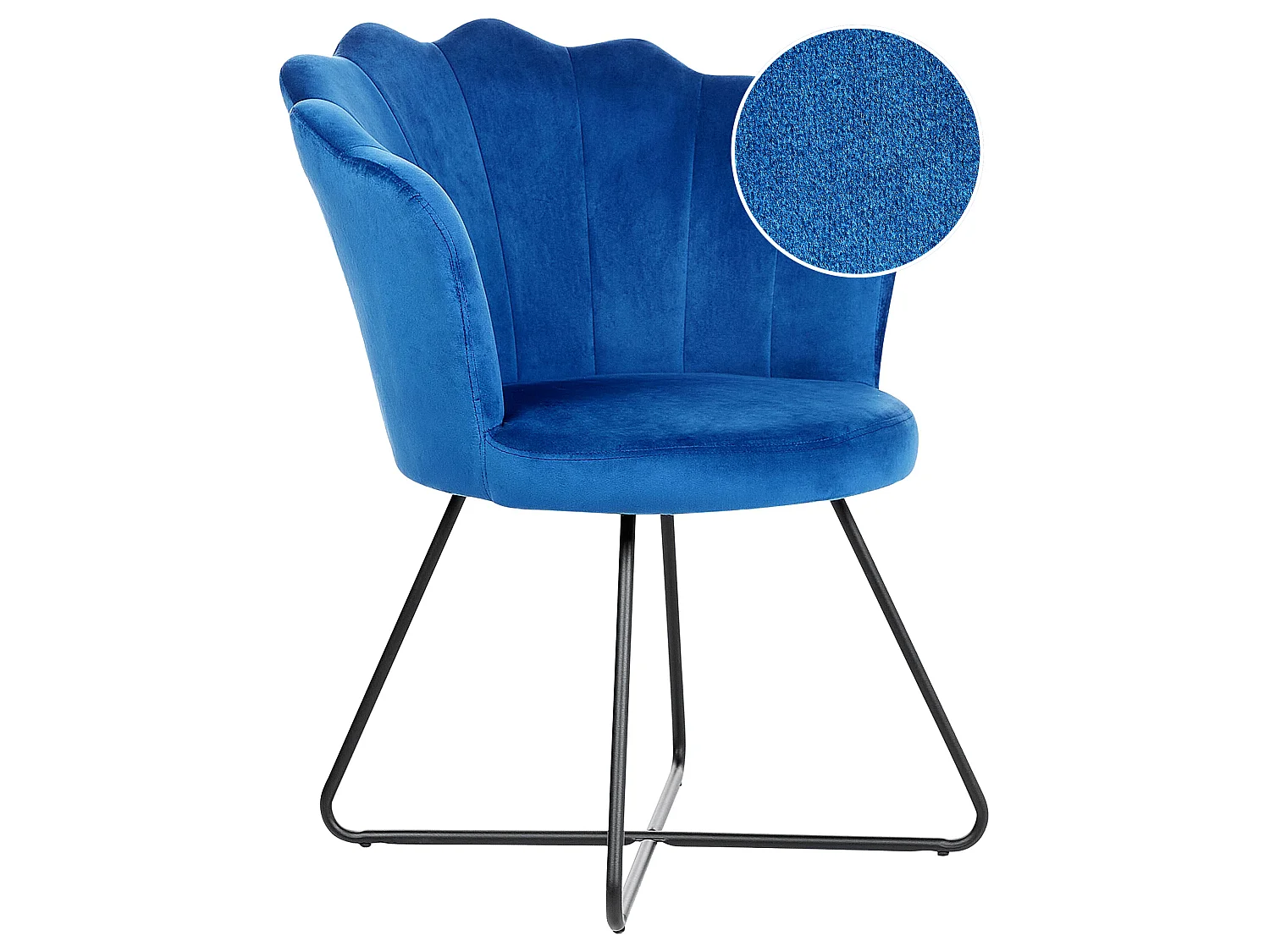 Poltrona LOVELOCK Velluto Blu marino