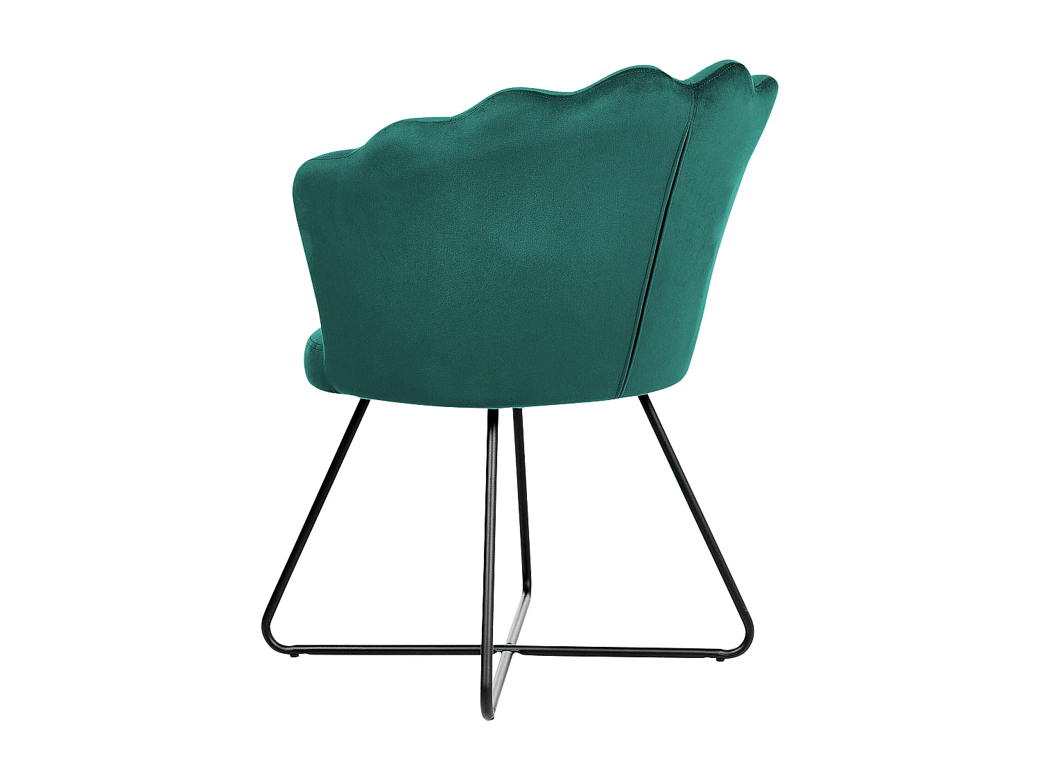 Fauteuil LOVELOCK Velours Vert émeraude