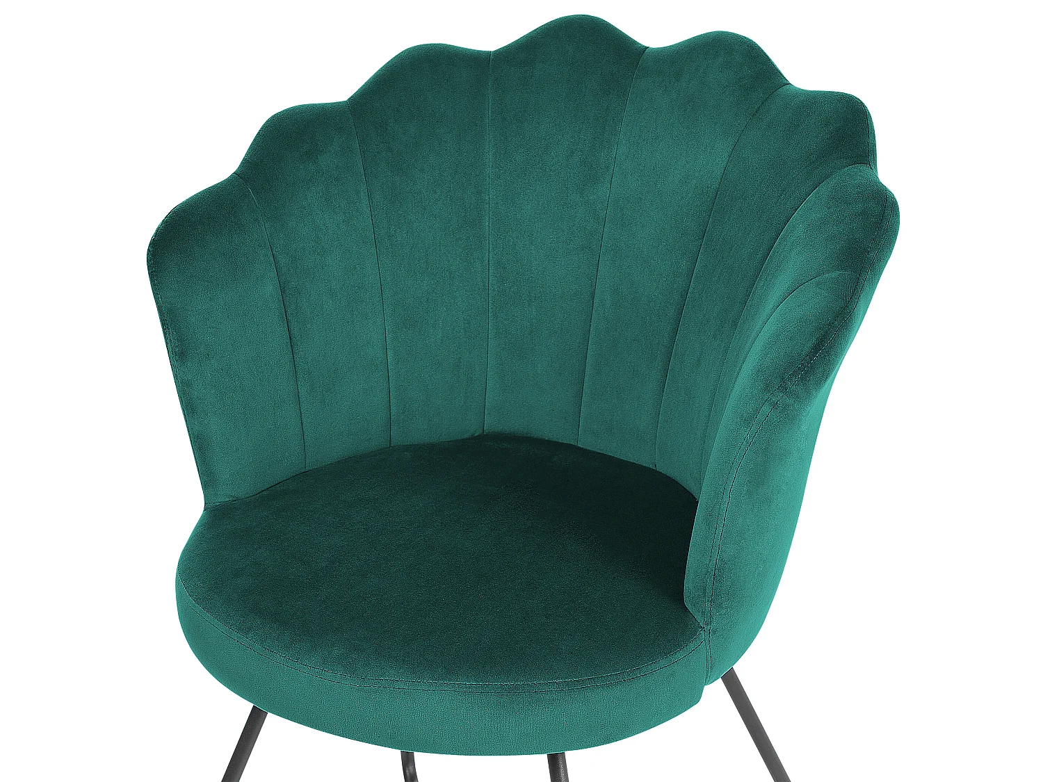 Fauteuil LOVELOCK Fluweel Smaragdgroen
