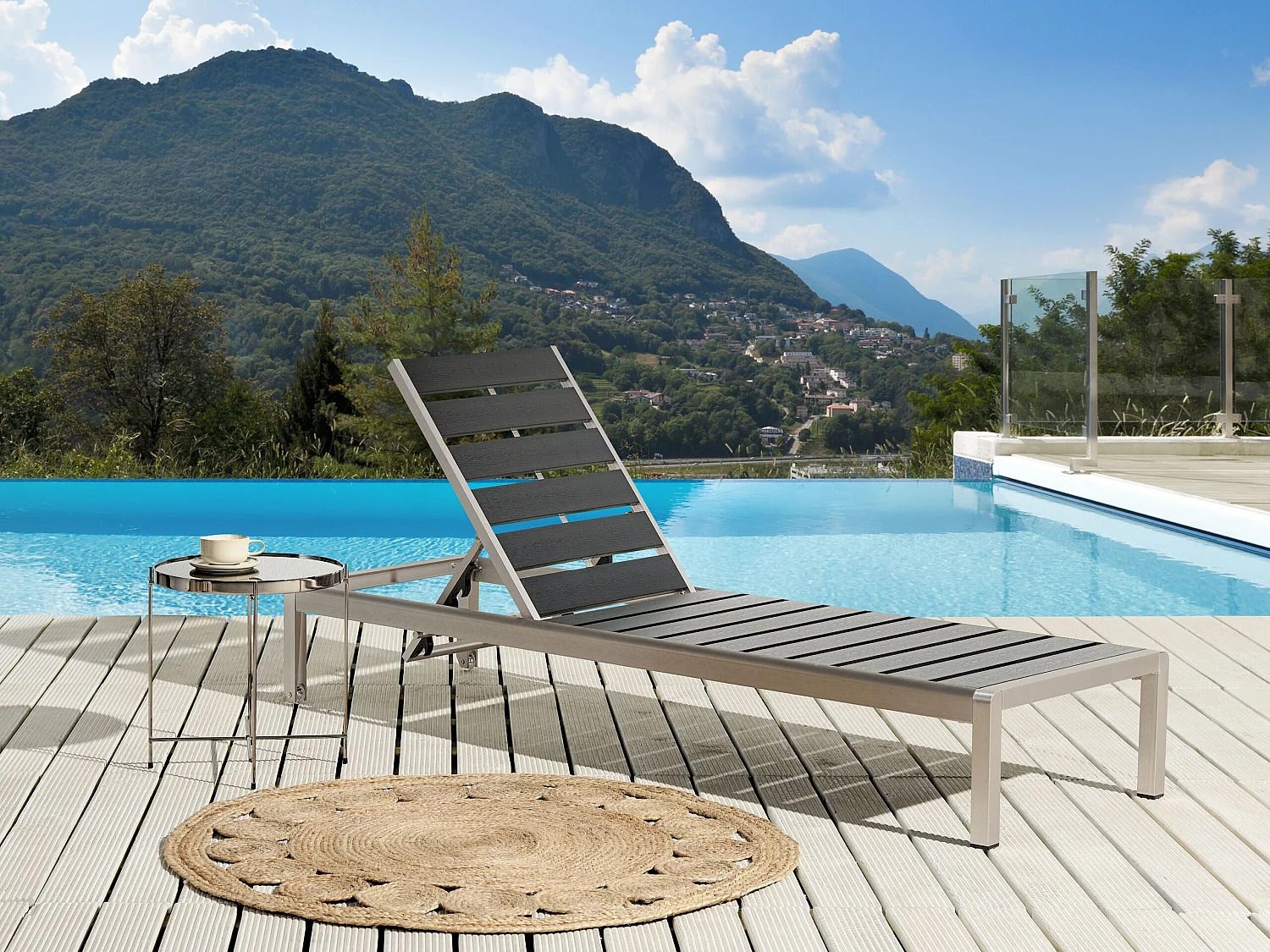 Transat NARDO Métal Noir/argenté