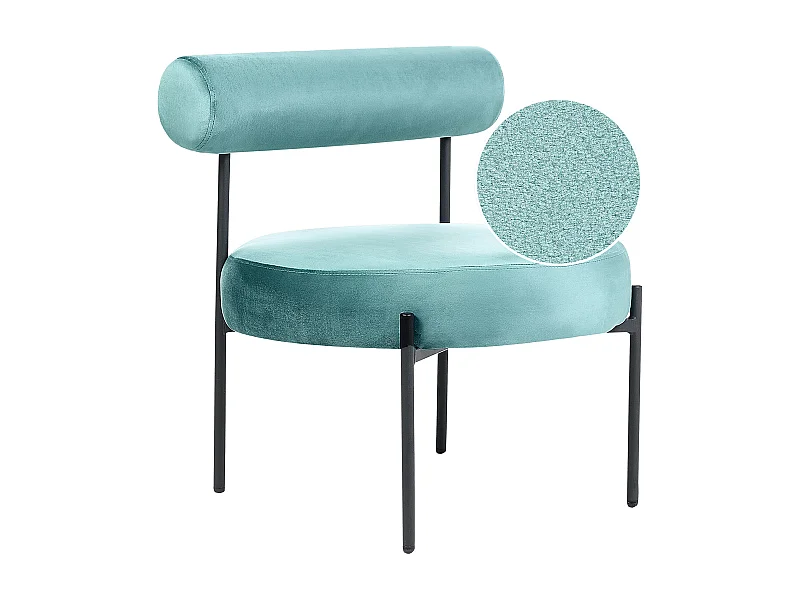 Poltrona ALPHA Velluto Turchese