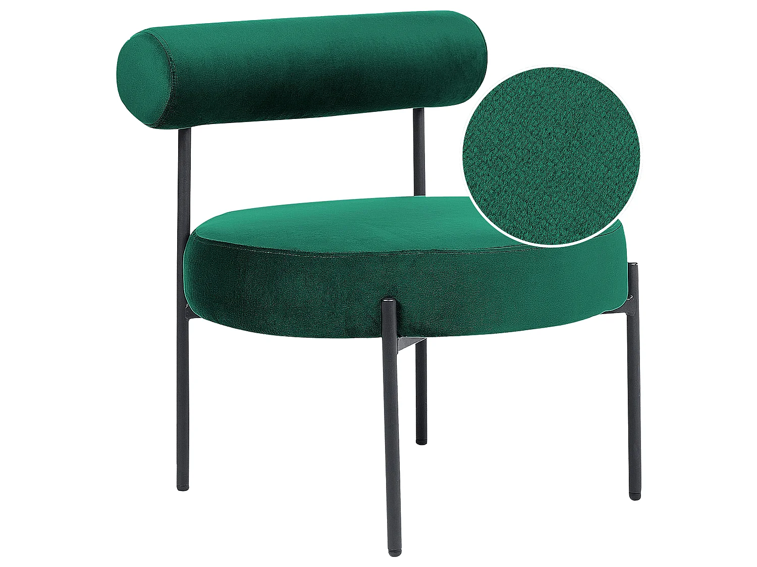 Sillón ALPHA Terciopelo Verde esmeralda