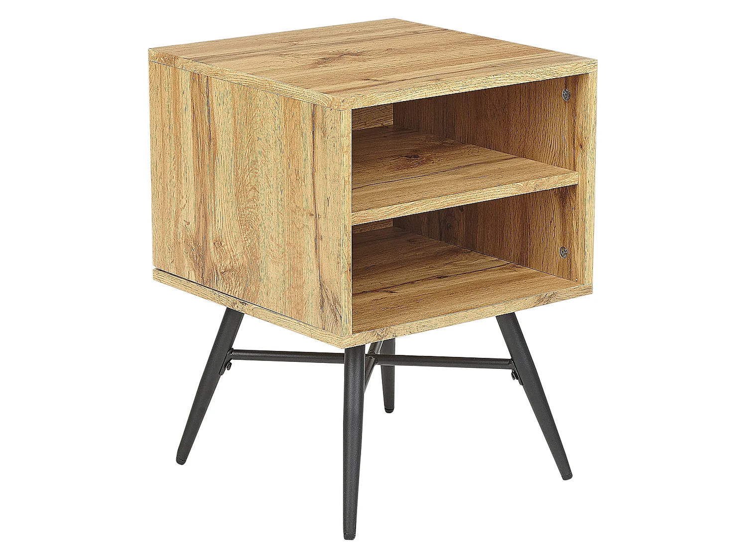 Bedside Table LUBOCK Light Brown