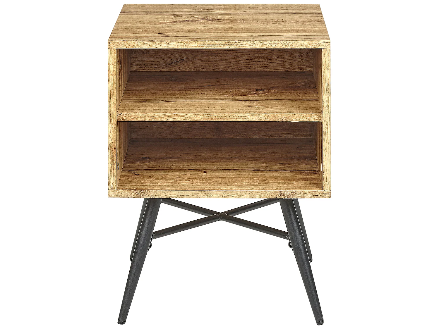Bedside Table LUBOCK Light Brown