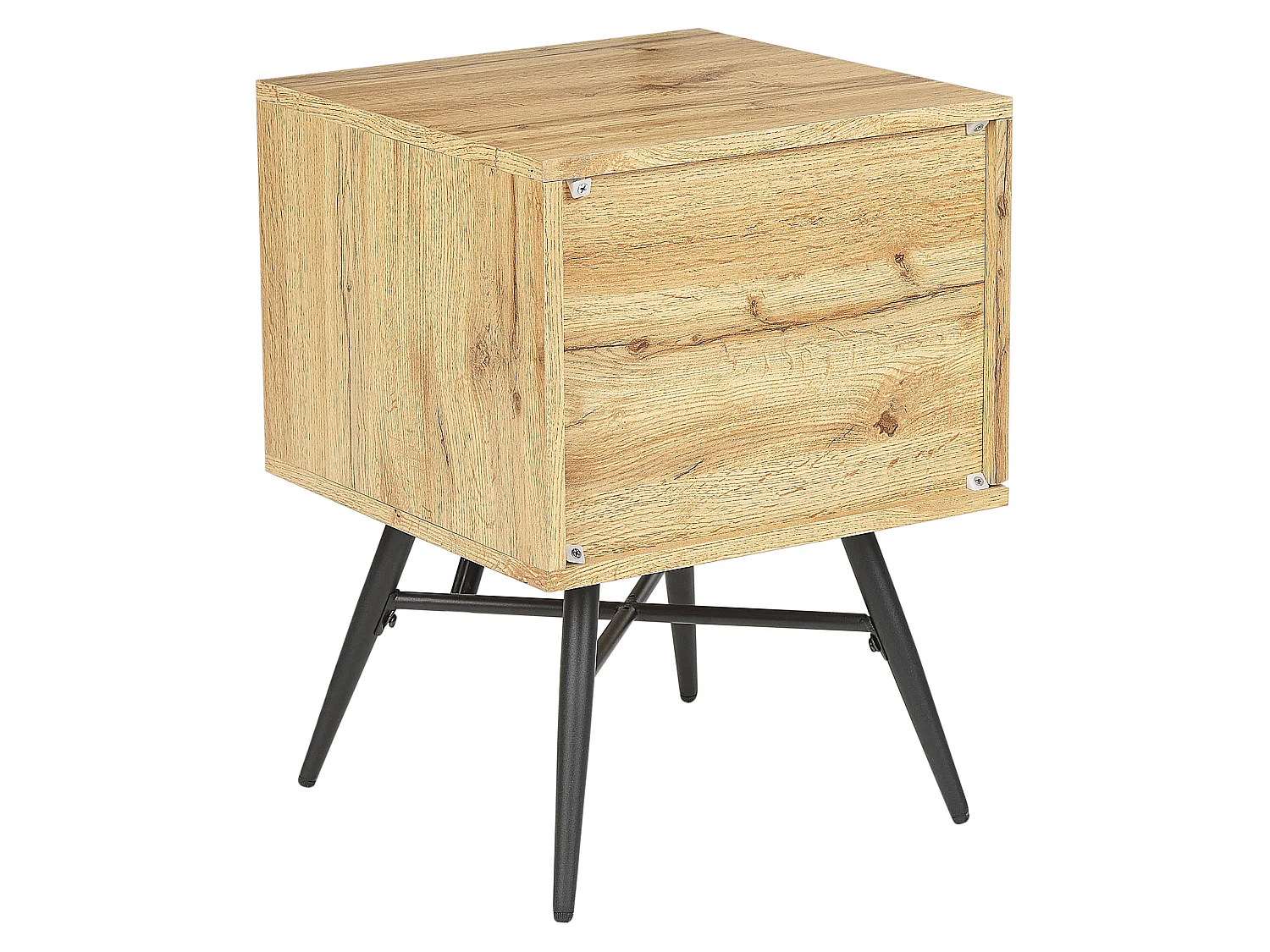 Bedside Table LUBOCK Light Brown