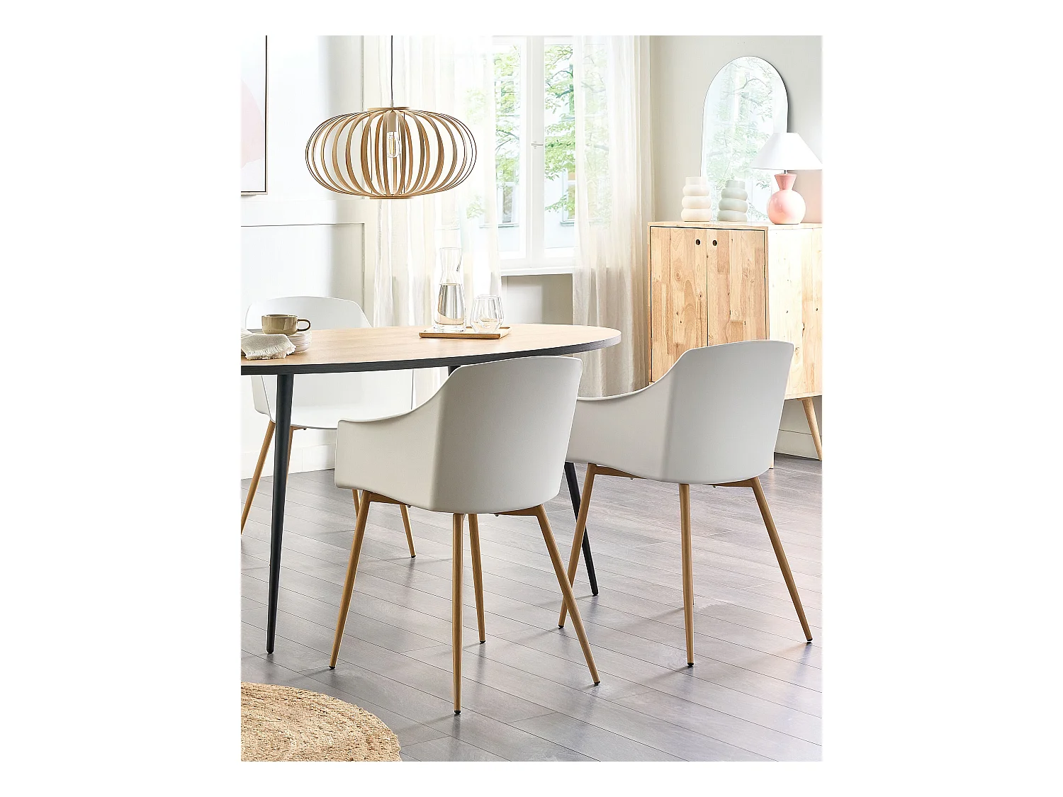 Set van 2 eetkamerstoelen FONDA II Wit