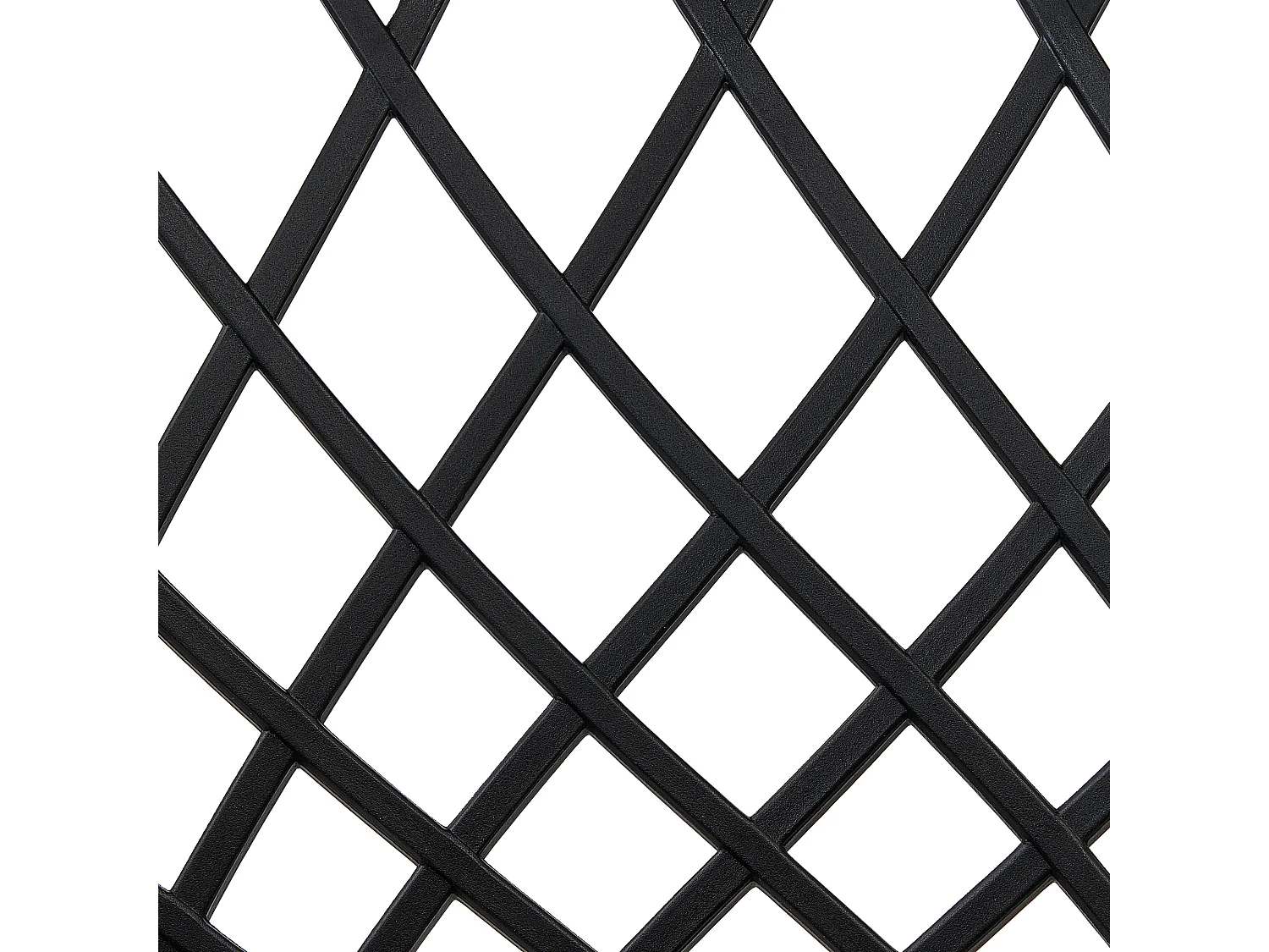 Esszimmerstuhl 2er Set schwarz mit Rautenmuster Metallgestell Modern Nashua II