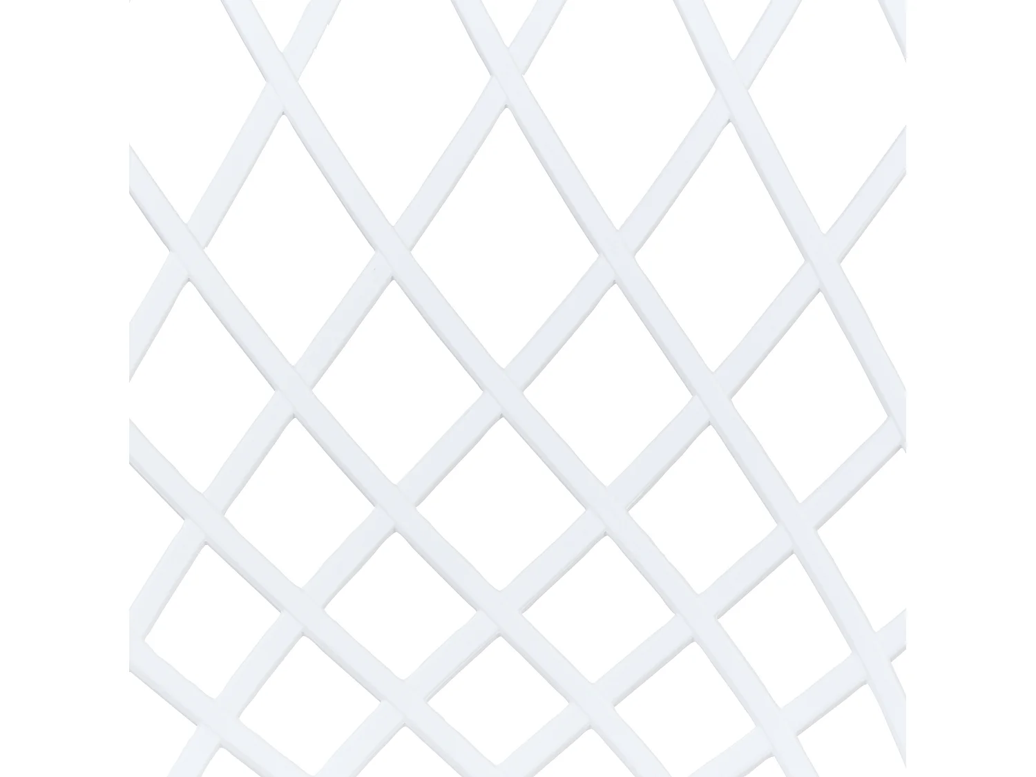 Esszimmerstuhl 2er Set weiß mit Rautenmuster Metallgestell Modern Nashua II