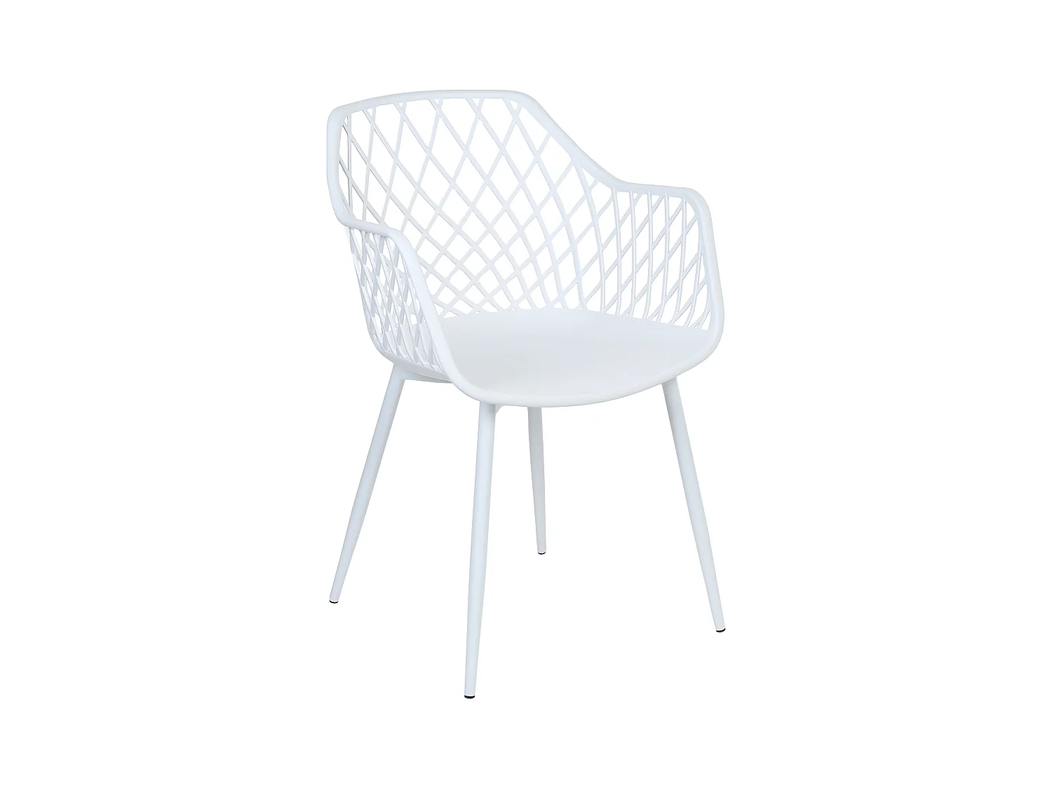 Lot de 2 chaises de salle à manger NASHUA II Blanc
