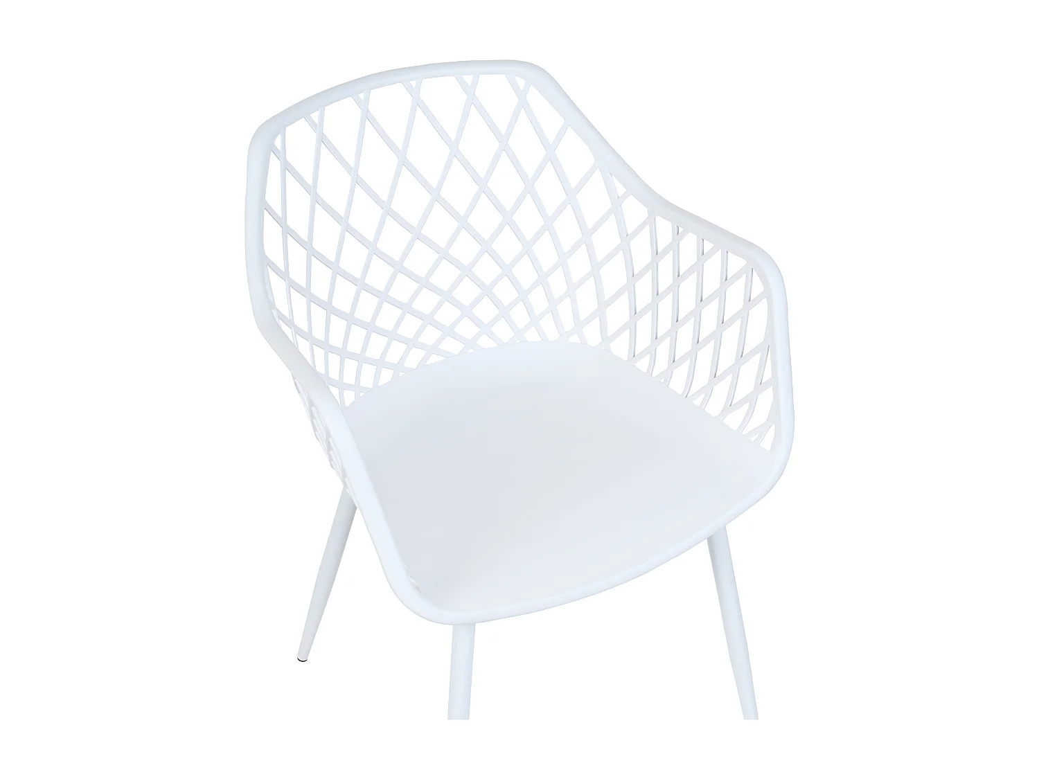 Lot de 2 chaises de salle à manger NASHUA II Blanc