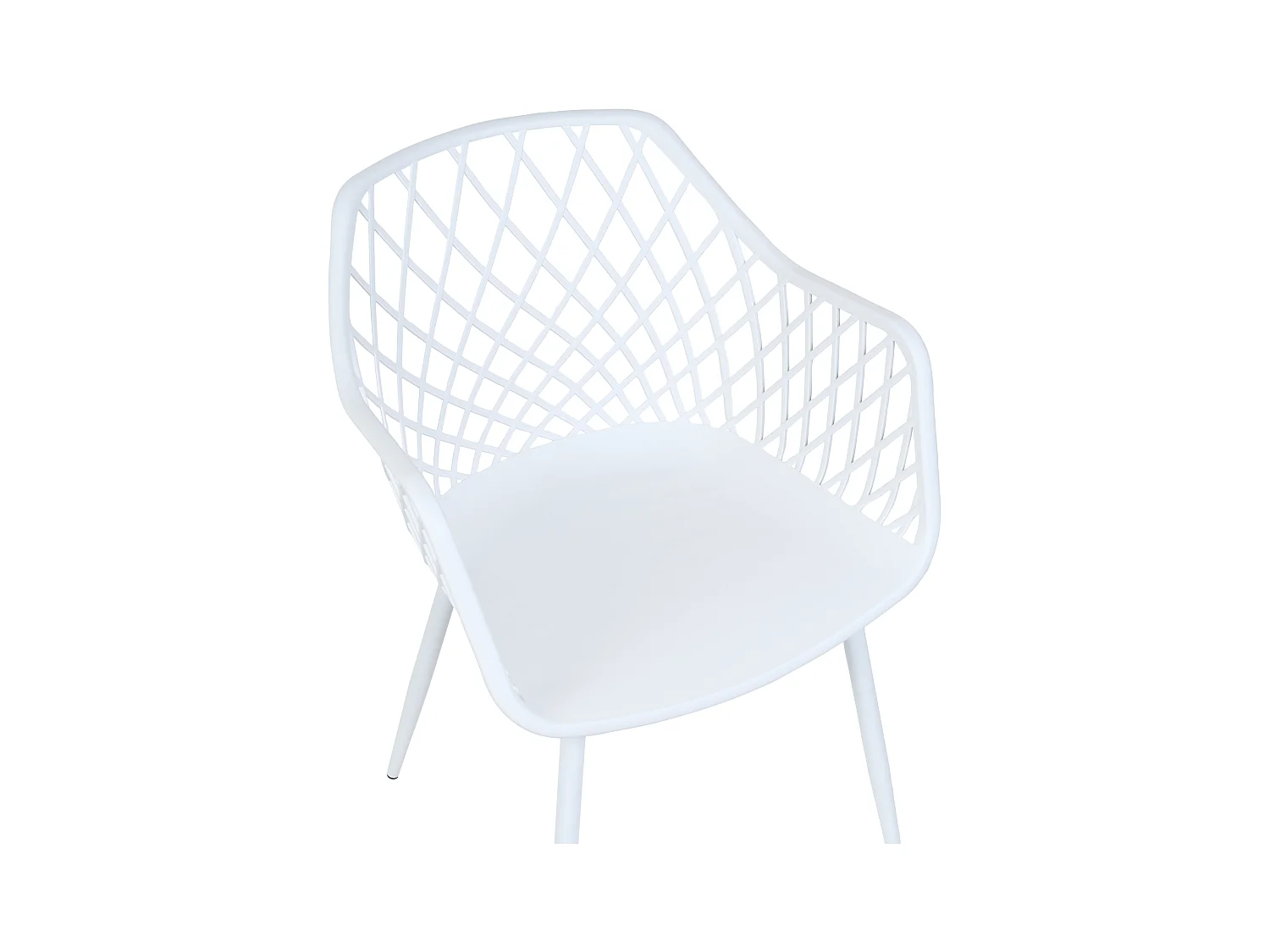 Lot de 2 chaises de salle à manger NASHUA II Blanc