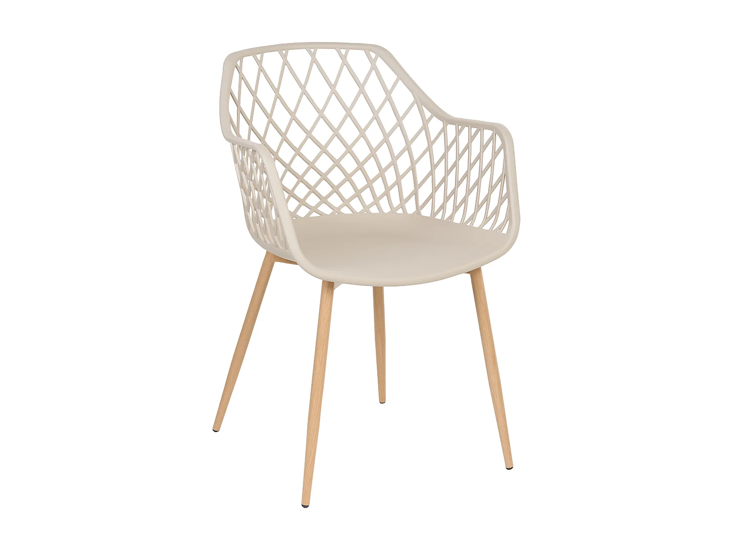 Lot de 2 chaises de salle à manger NASHUA Beige