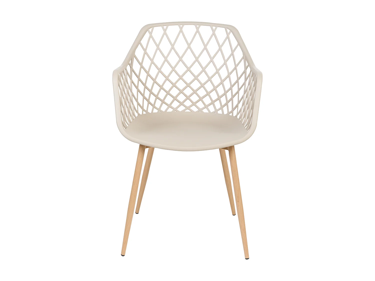 Lot de 2 chaises de salle à manger NASHUA Beige