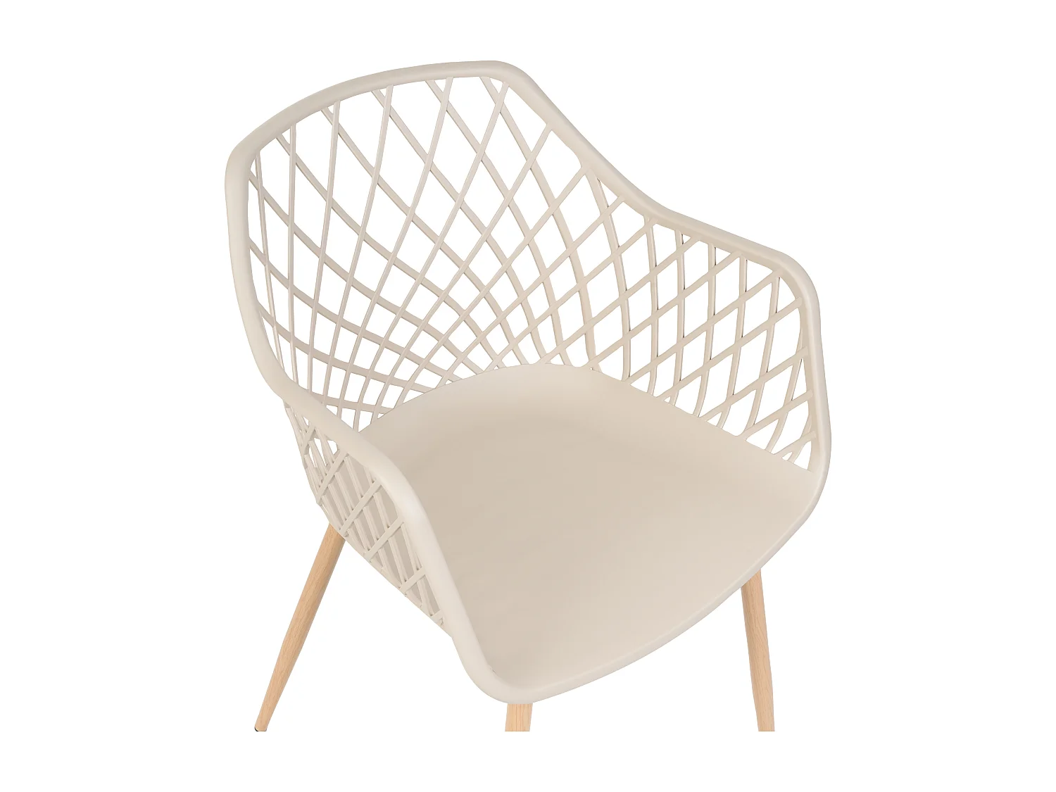 Lot de 2 chaises de salle à manger NASHUA Beige