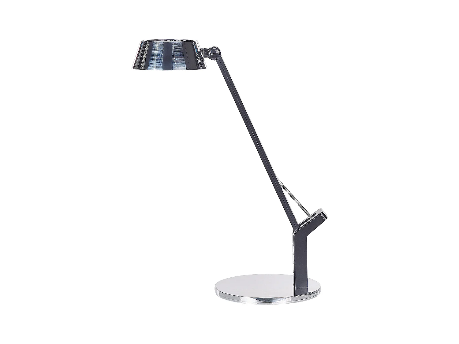 LED Schreibtischlampe CHAMAELEON mit Dimmer Metall Silber