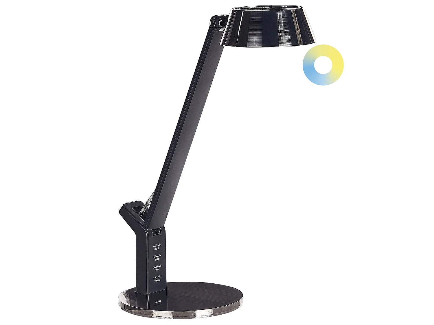 LED bureaulamp CHAMAELEON met USB-poort Metaal Messing