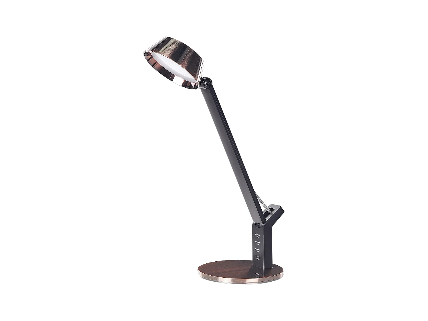 Lampada da scrivania a LED CHAMAELEON con dimmer Metallo Rame