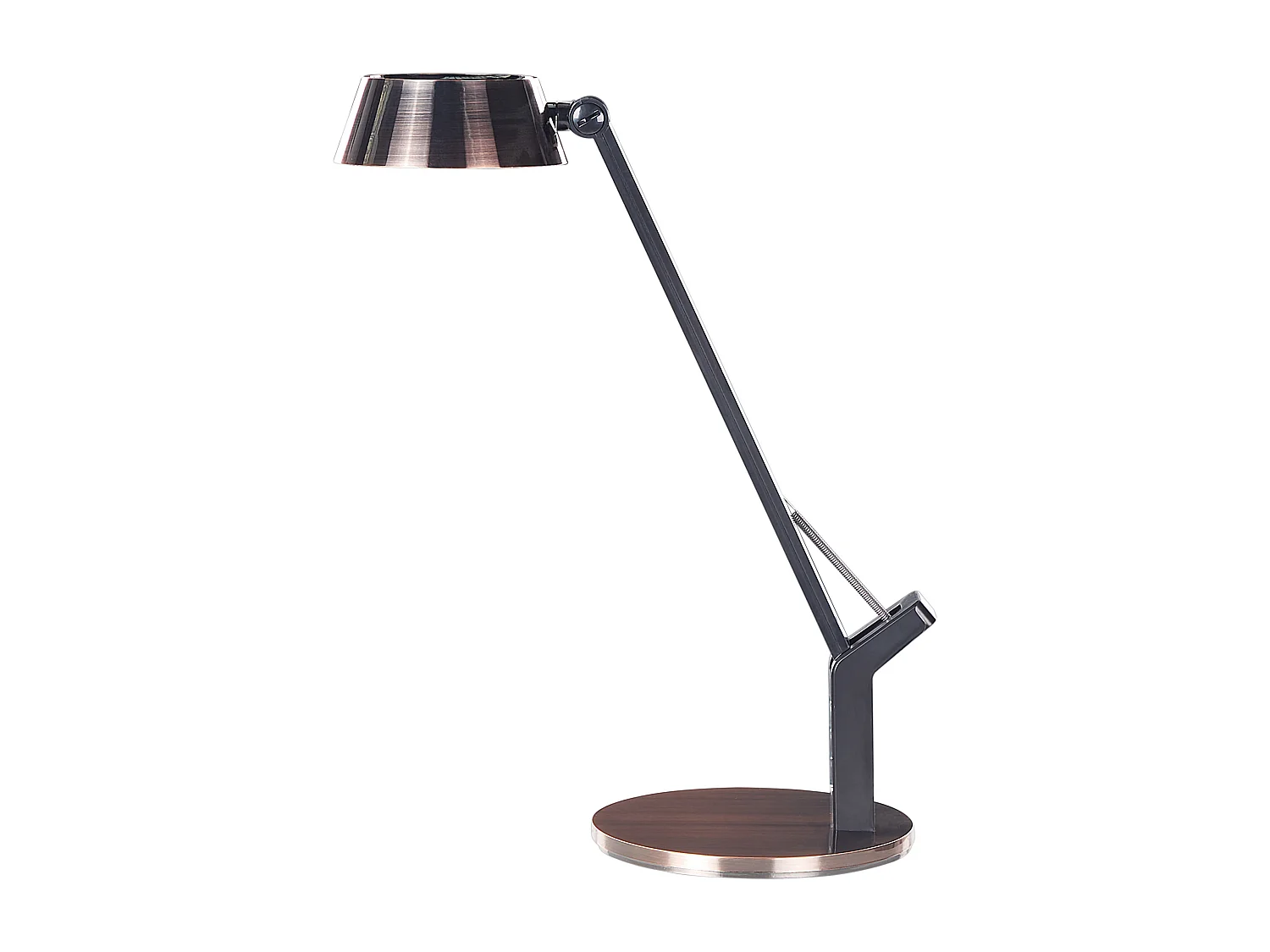 Schreibtischlampe LED mit USB-Port kupfer verstellbar 40 cm dimmbar Chamaeleon