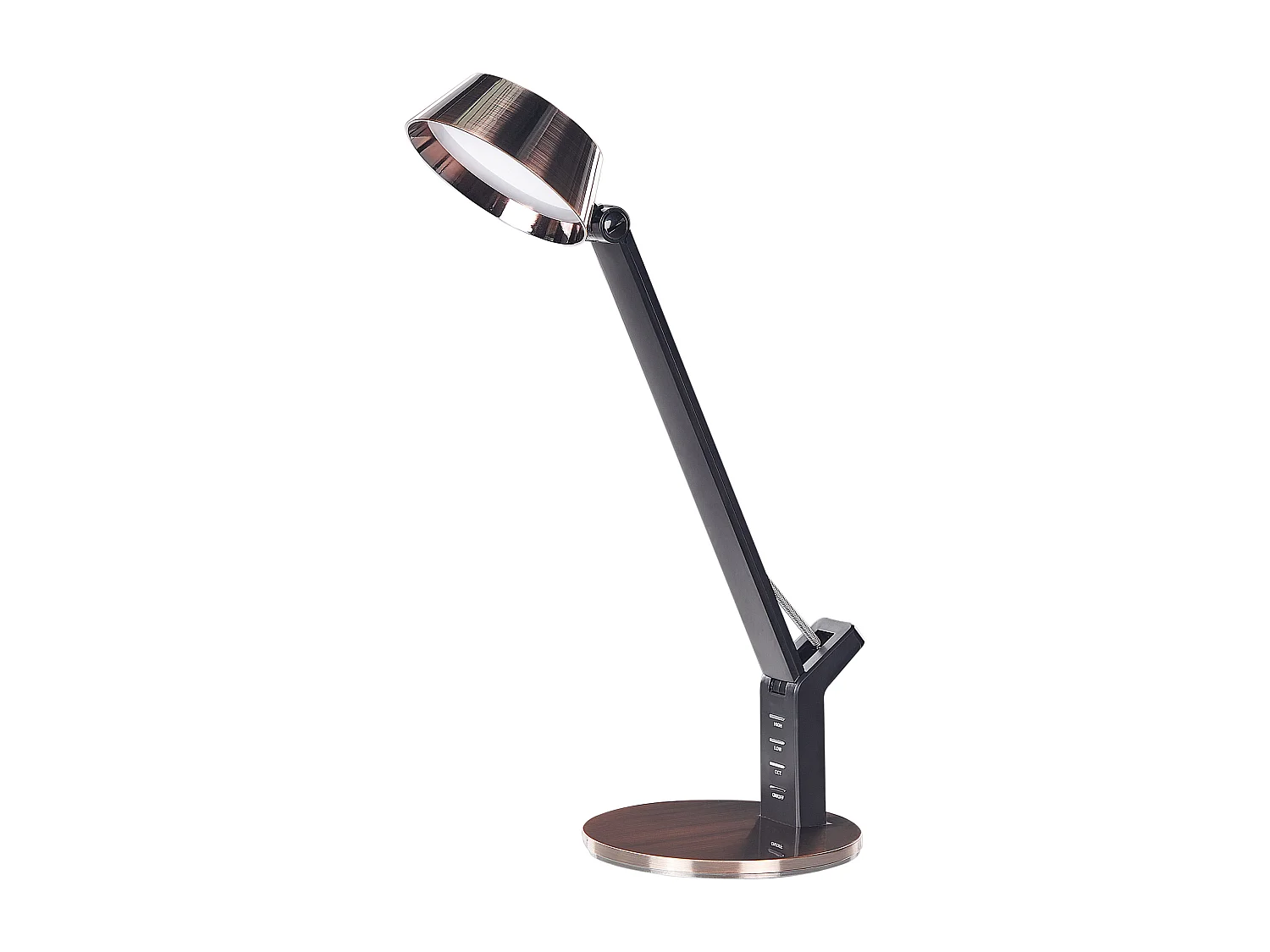 Schreibtischlampe LED mit USB-Port kupfer verstellbar 40 cm dimmbar Chamaeleon