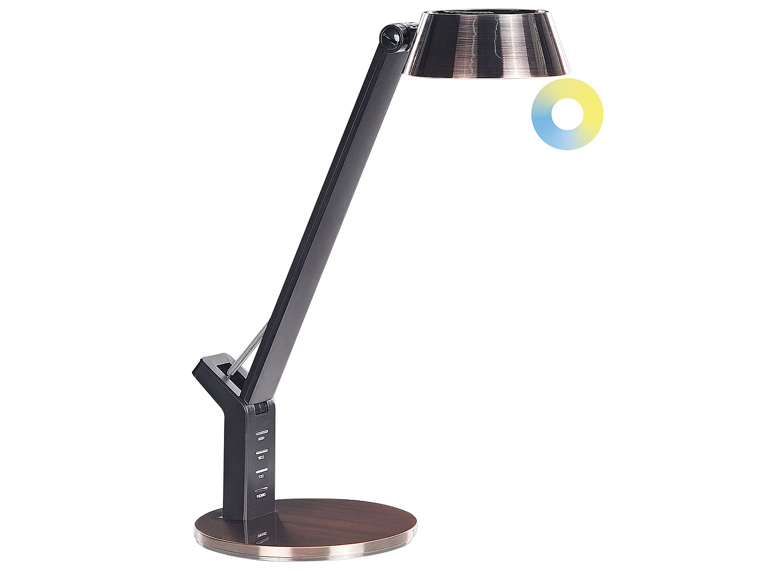 Lampe de bureau LED CHAMAELEON Avec variateur Métal Cuivré