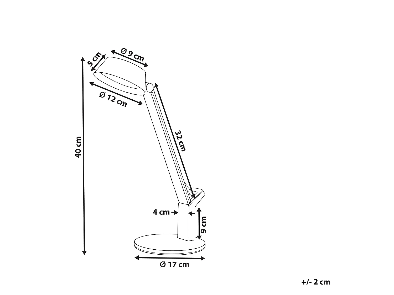 Lampe de bureau LED CHAMAELEON Avec variateur Métal Cuivré