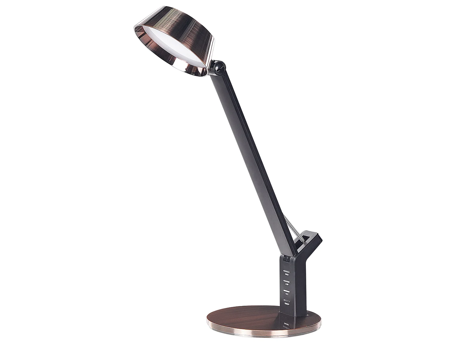 Lampe de bureau LED CHAMAELEON Avec variateur Métal Cuivré