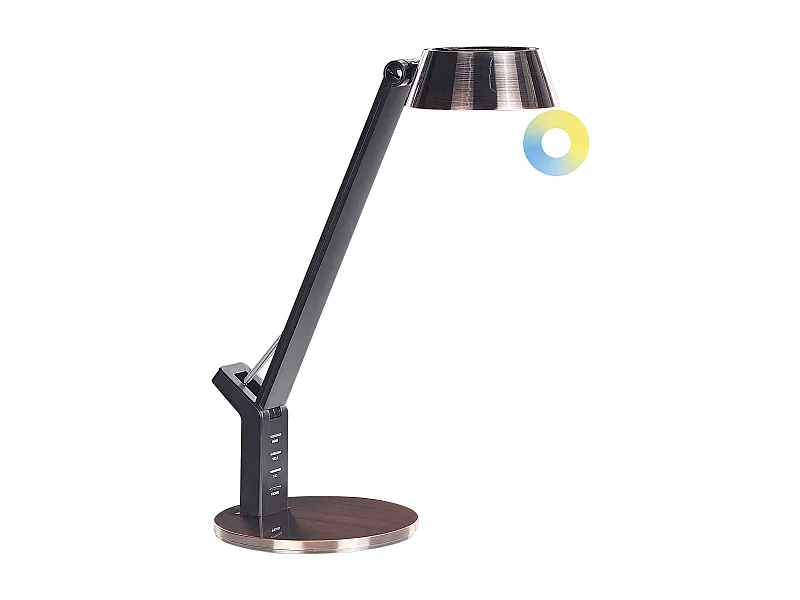 Lampada da scrivania a LED CHAMAELEON con dimmer Metallo Rame