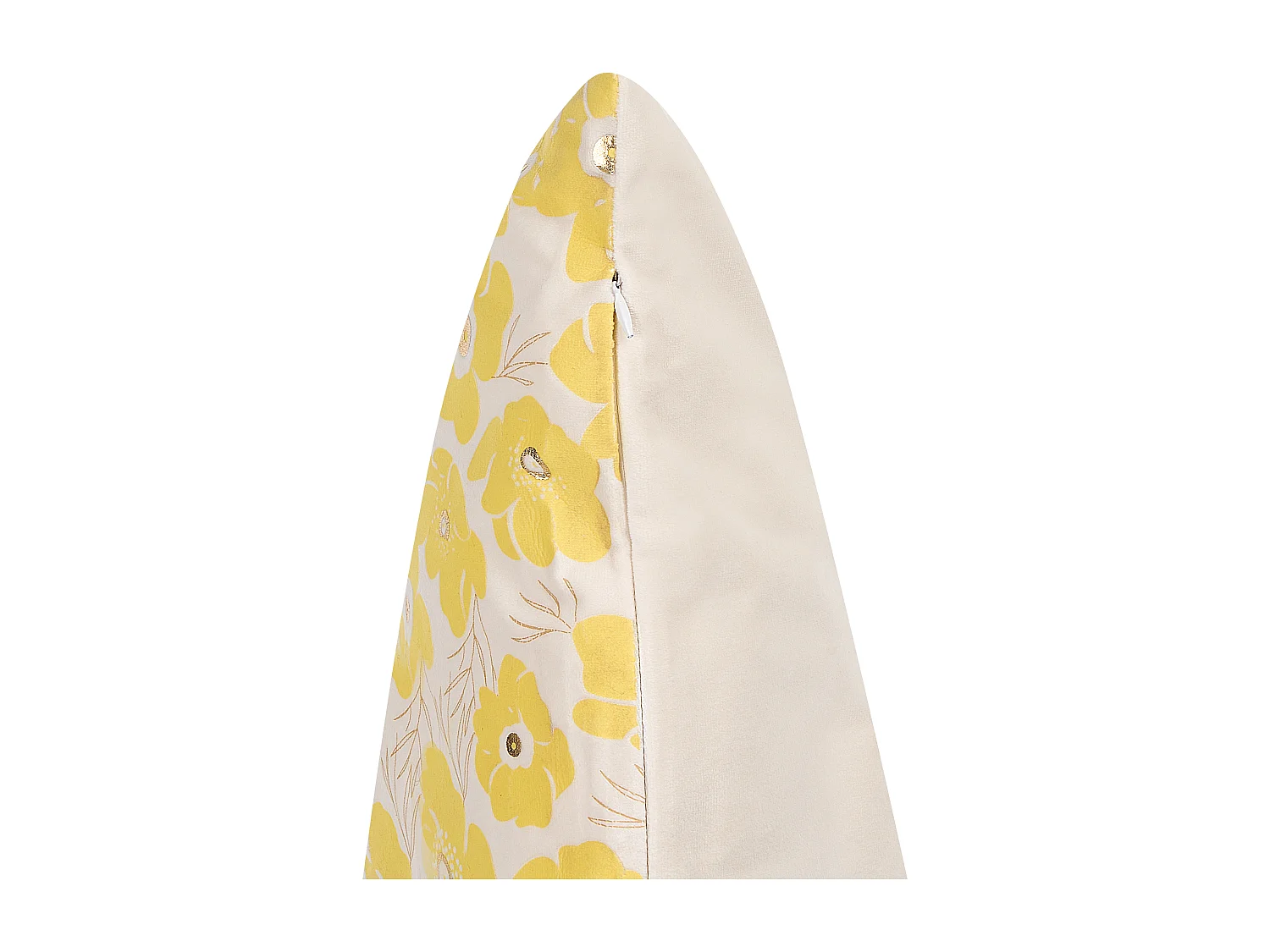 Set van 2 decoratieve kussens TRITELEIA Fluweel 45 x 45 cm Geel Bloempatroon