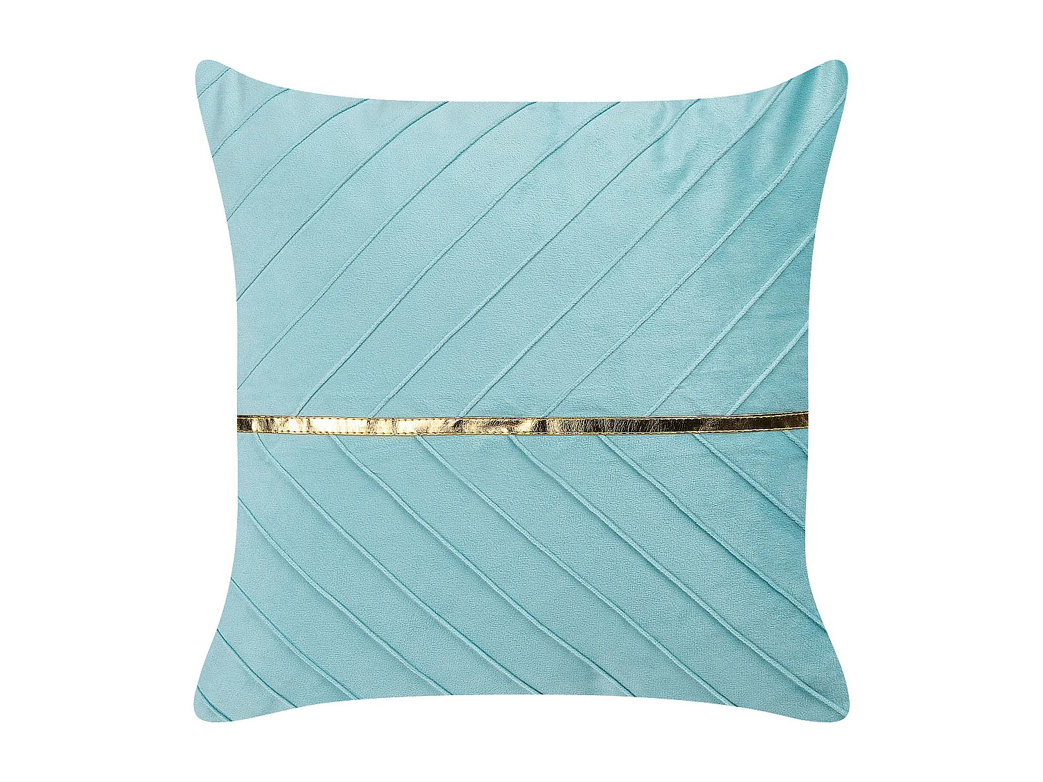 Dekokissen 2er Set CONEFLOWER 45 x 45 cm Hellblau Streifenmuster