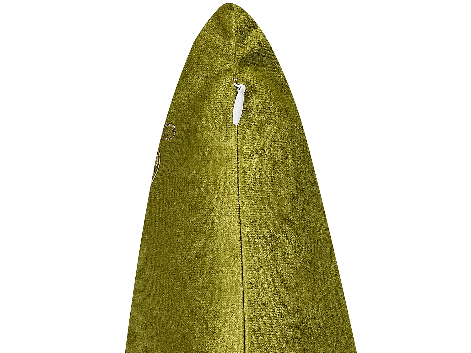 Lot de 2 coussins décoratifs YUZURI Velours 45 x 45 cm Vert clair Motif animal