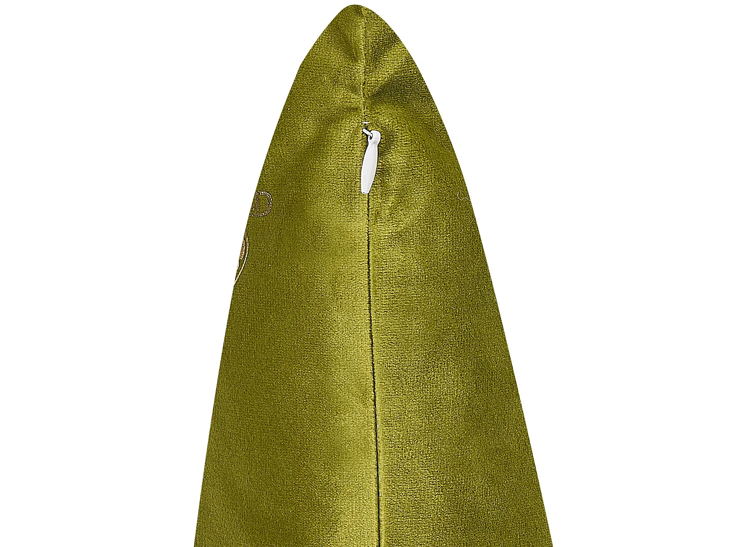 Conjunto de 2 cojines decorativos YUZURI Terciopelo 45 x 45 cm Verde claro Patrón animal