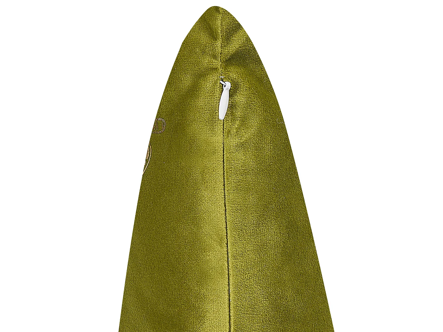 Lot de 2 coussins décoratifs YUZURI Velours 45 x 45 cm Vert clair Motif animal