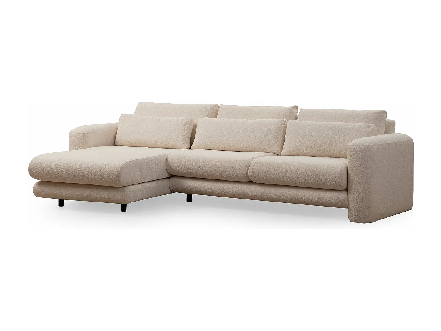 Sofá rinconero Altadena 333, De color marrón claro, 290x165x73cm