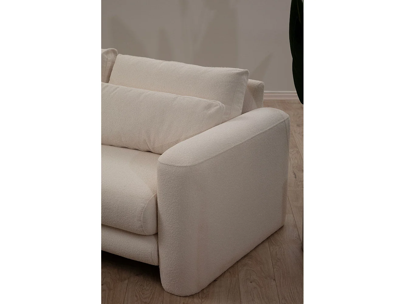 Sofá rinconero Altadena 333, De color marrón claro, 290x165x73cm