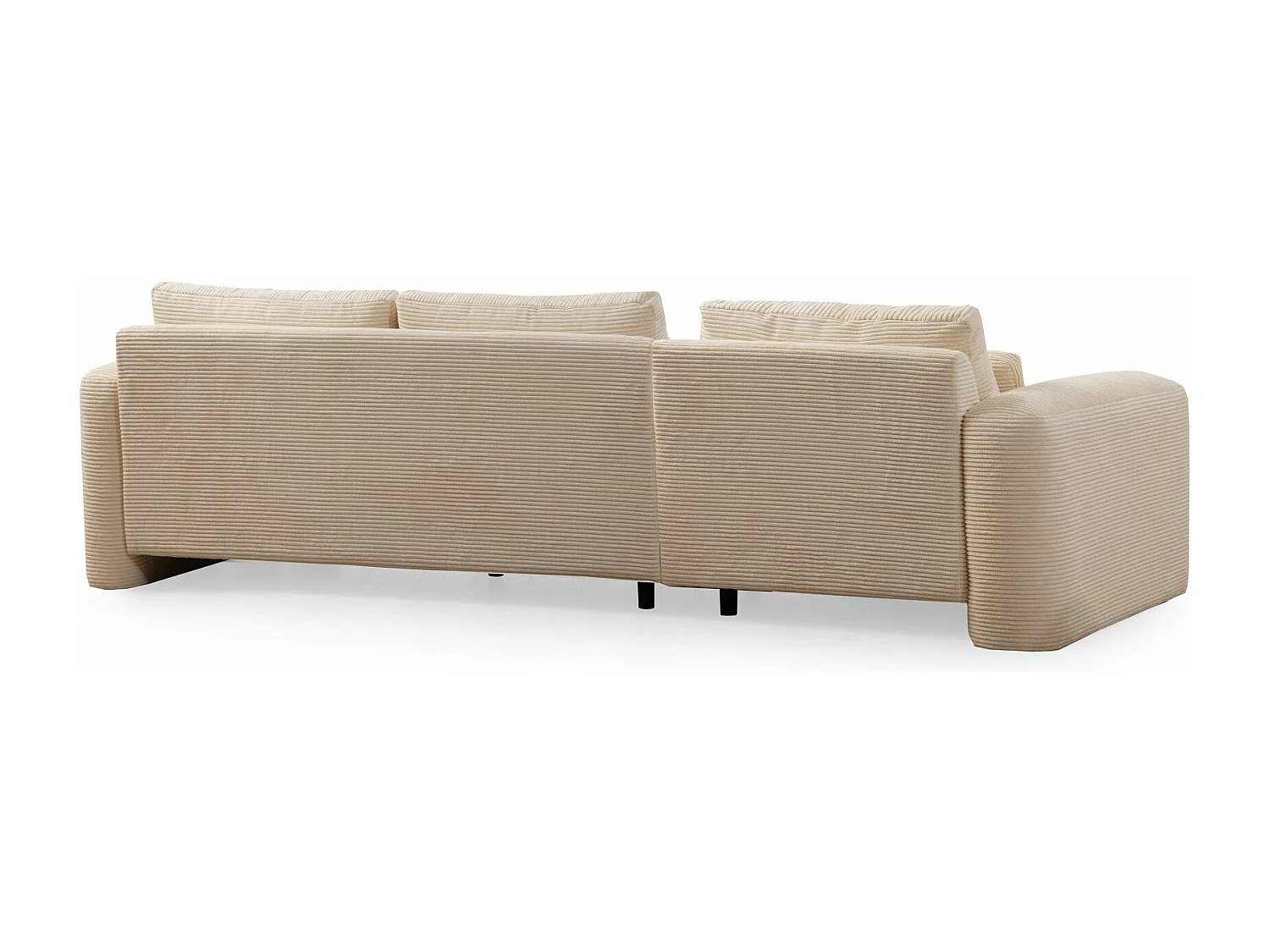 Sofá rinconero Altadena 333, De color marrón claro, 290x165x73cm