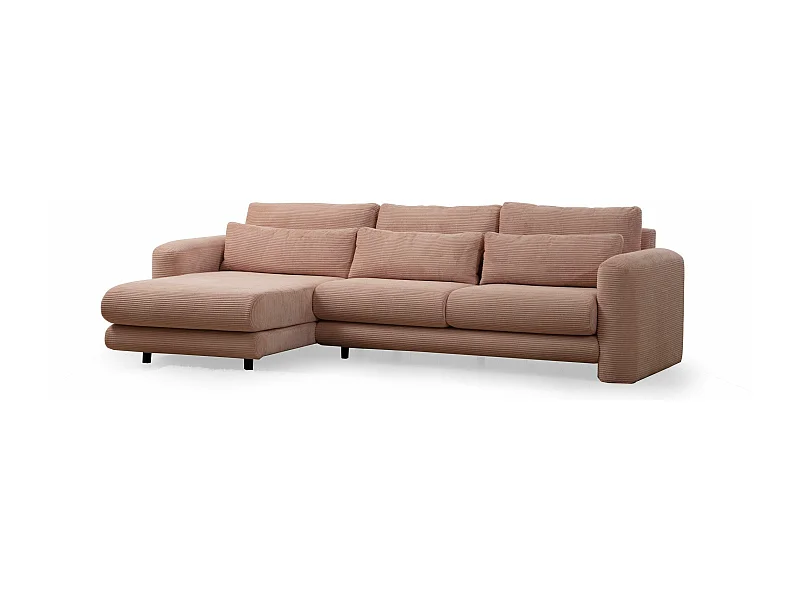 Sofá rinconero Altadena 333, Rosa, 290x165x73cm