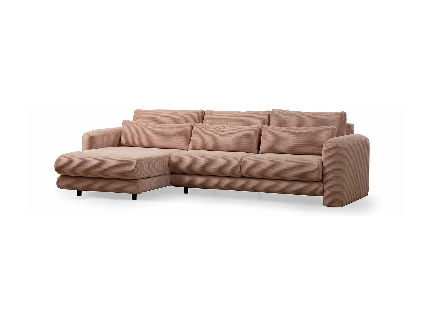 Sofá rinconero Altadena 333, Rosa, 290x165x73cm