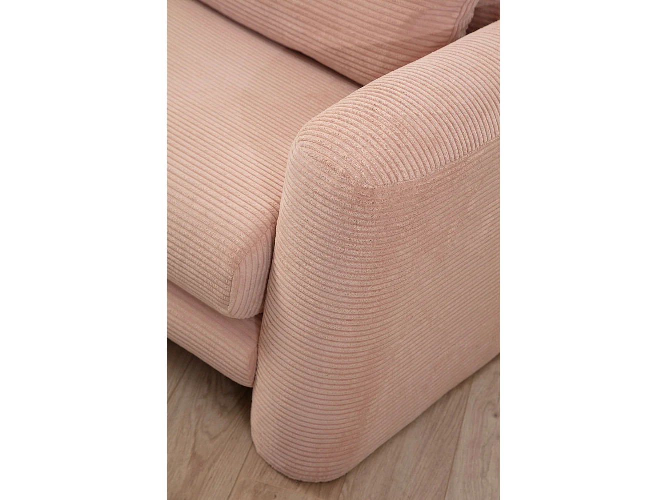 Sofá rinconero Altadena 333, Rosa, 290x165x73cm