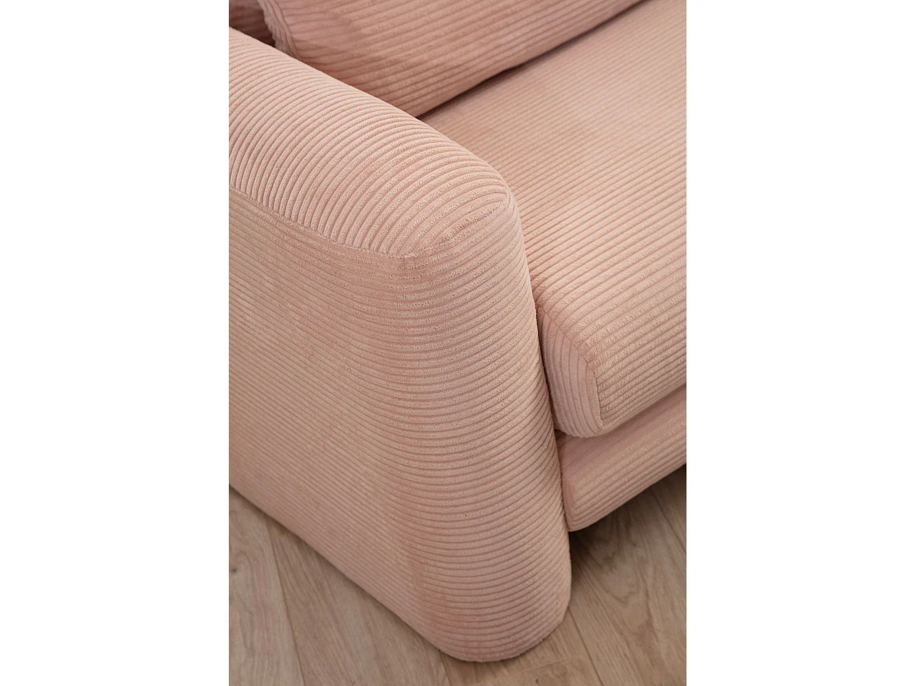 Sofá rinconero Altadena 333, Rosa, 290x165x73cm