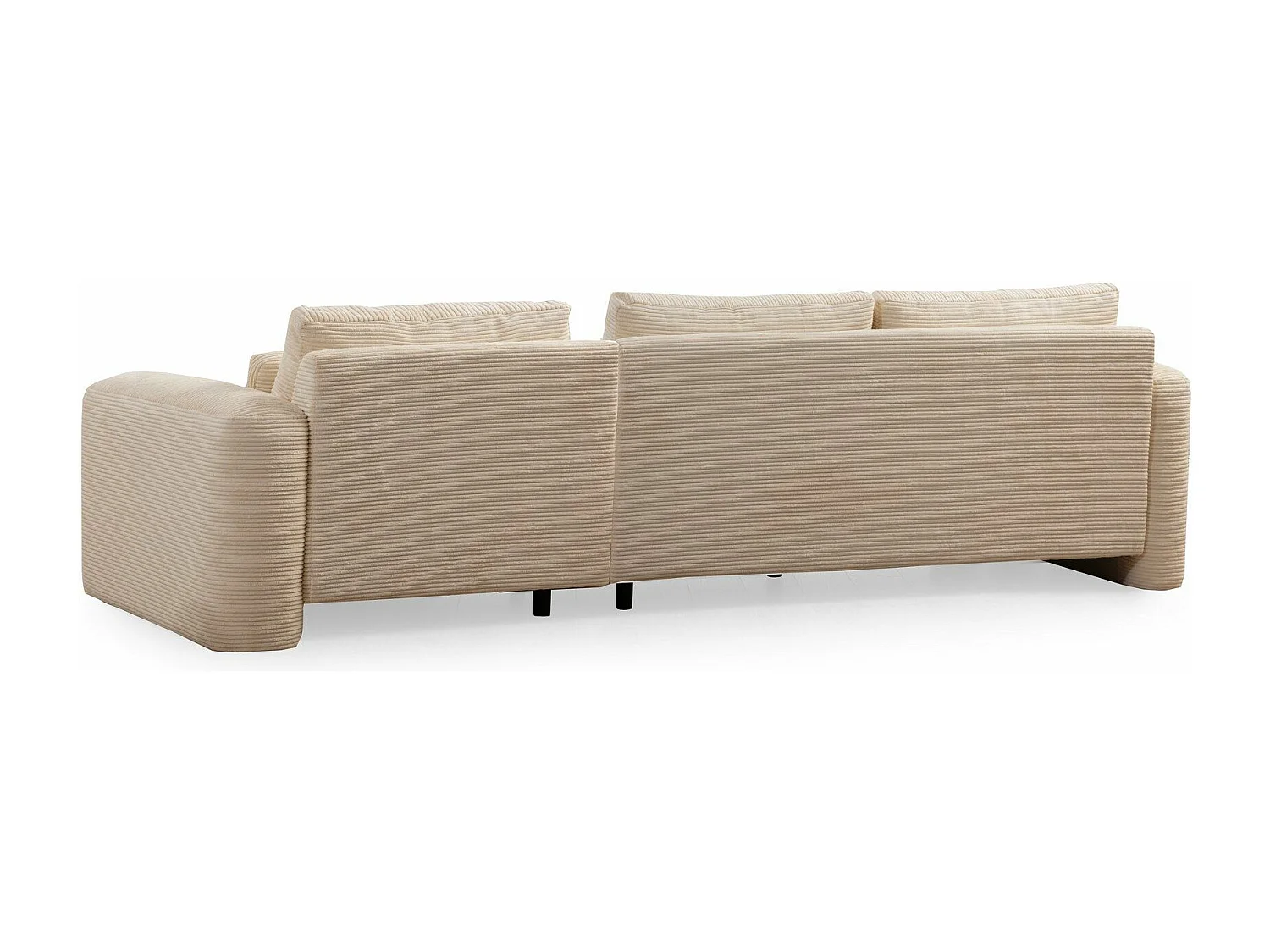 Sofá rinconero Altadena 333, De color marrón claro, 290x165x73cm