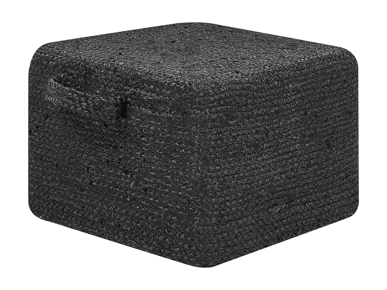 Pouf DHADAR Jute Noir