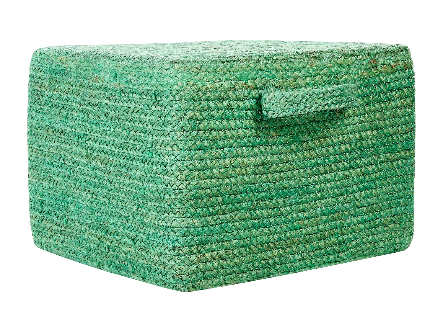 Pouf DHADAR Jute Grün 45 cm 45 cm 30 cm