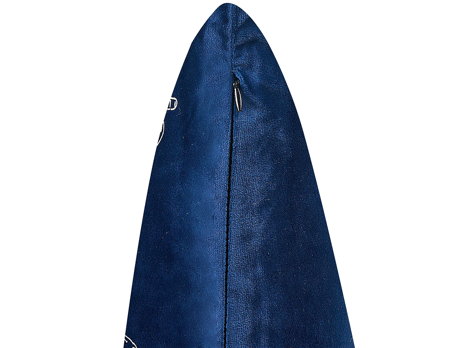 Lot de 2 coussins décoratifs YUZURI Velours 45 x 45 cm Bleu marine Motif animal