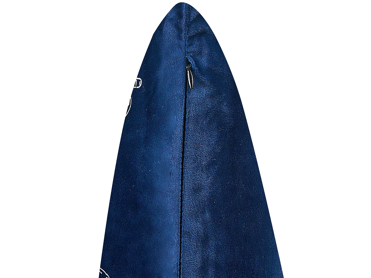 Lot de 2 coussins décoratifs YUZURI Velours 45 x 45 cm Bleu marine Motif animal