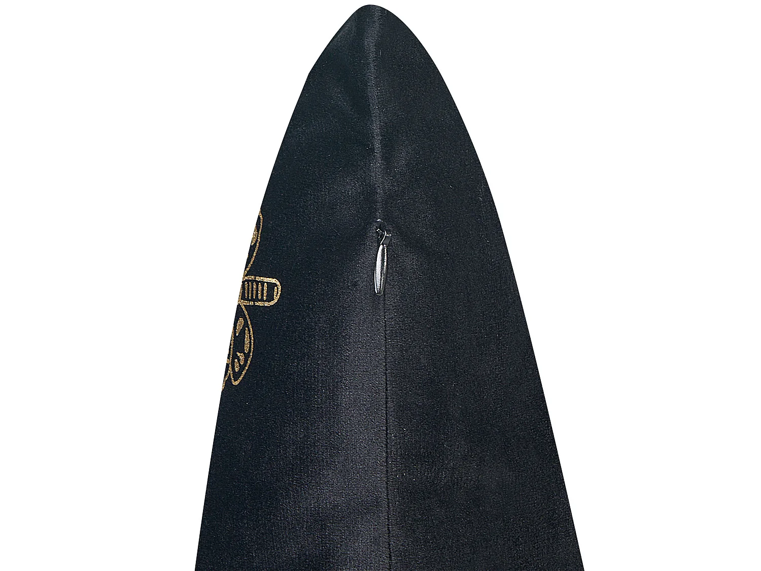 Zestaw 2 poduszek dekoracyjnych YUZURI Welur 45 x 45 cm Czarny Wzór zwierzęcy