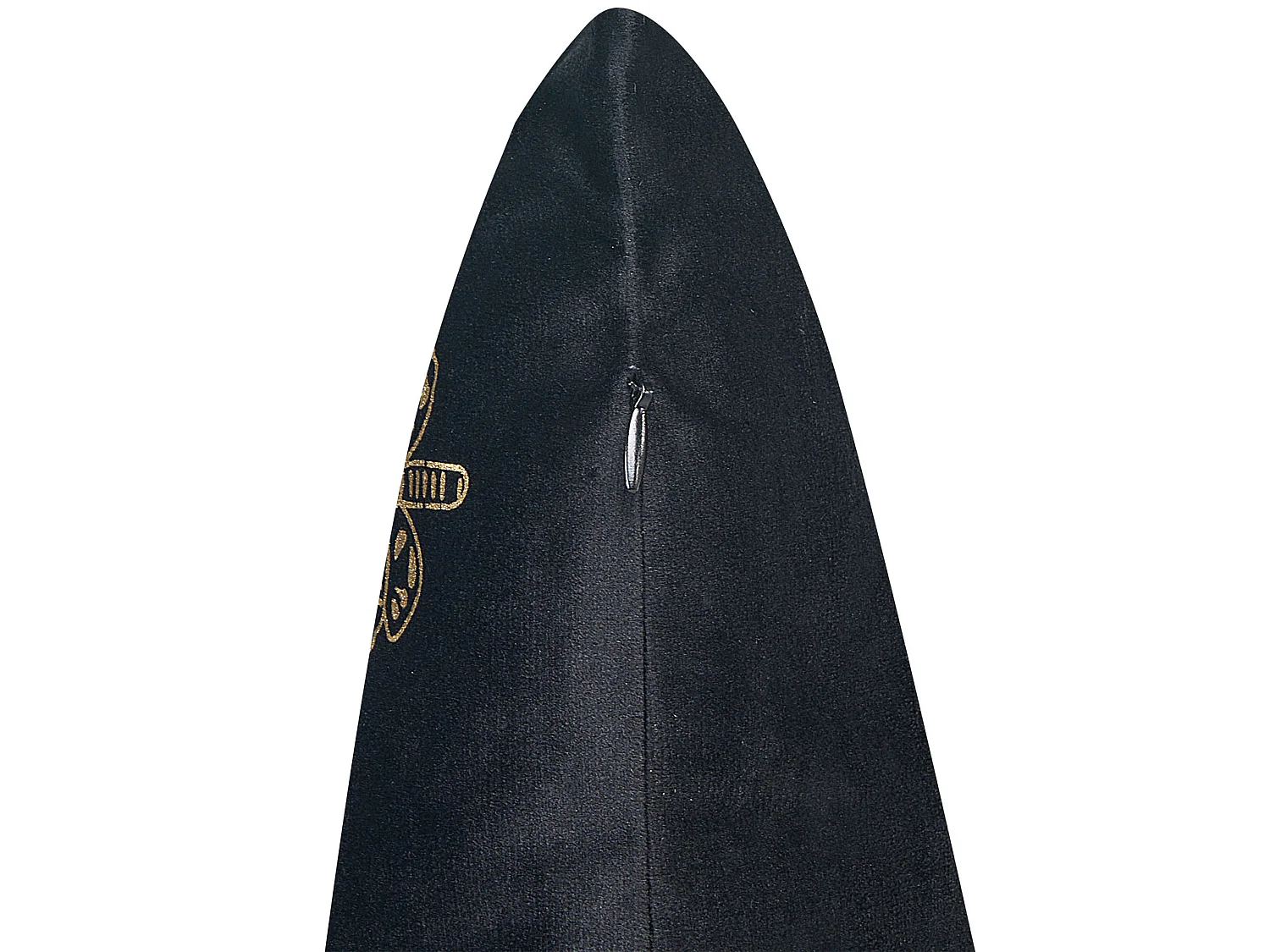 Conjunto de 2 almofadas decorativas YUZURI Veludo 45 x 45 cm Preto Padrão animal