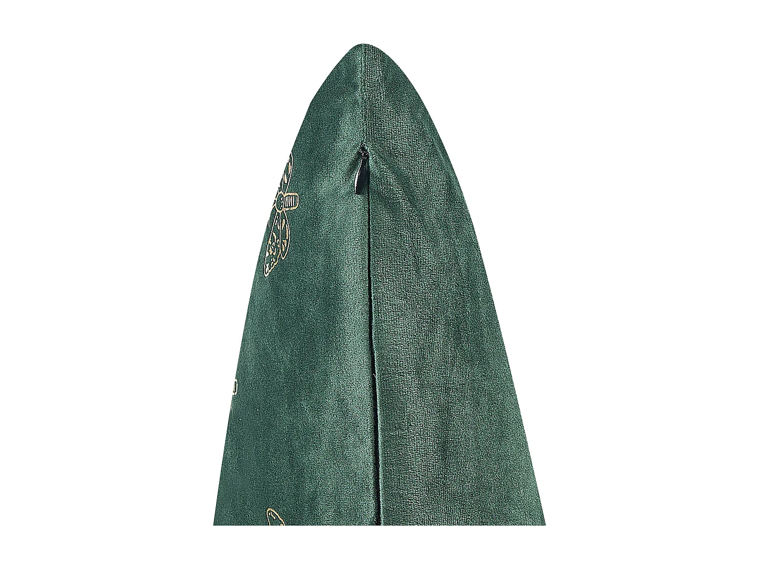 Set di 2 cuscini YUZURI Velluto 45 x 45 cm Verde smeraldo Trama animale