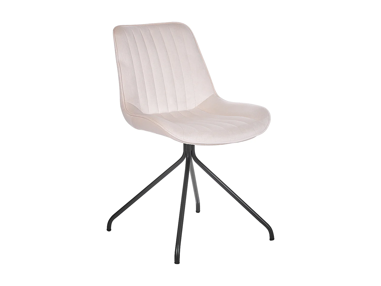 Set van 2 eetkamerstoelen NAVASOTA Fluweel Beige